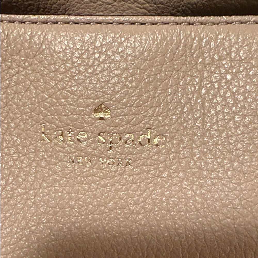 Kate Spade Beige Leather Tote - Picture 2 of 10